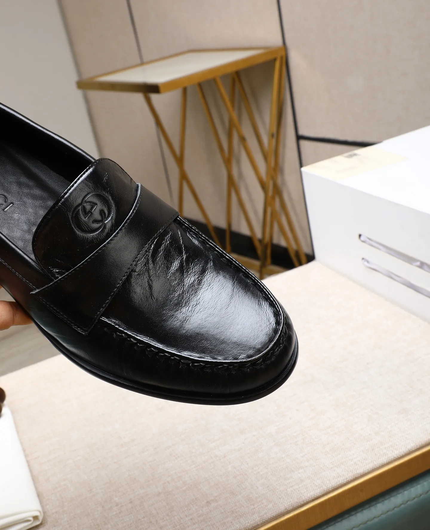 Men's shoes 💰500📛📛Original (water-dyed cow lining) GUCCI official website formal shoes🌀 Italian🇮🇹imported cowhide➕Top imported water-dyed cowhide lining💋Finely handmade Original bottom, the real thing looks better when photographed in person Standard size 38-44 (45 46 custom-made)